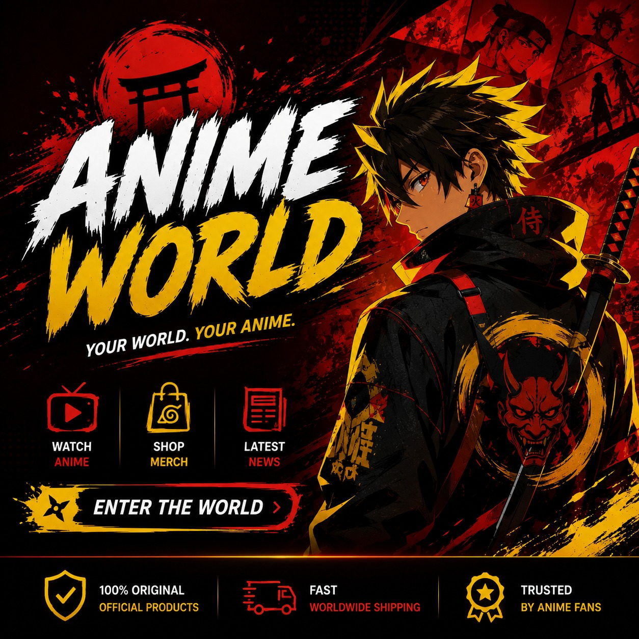 Anime World Site website project