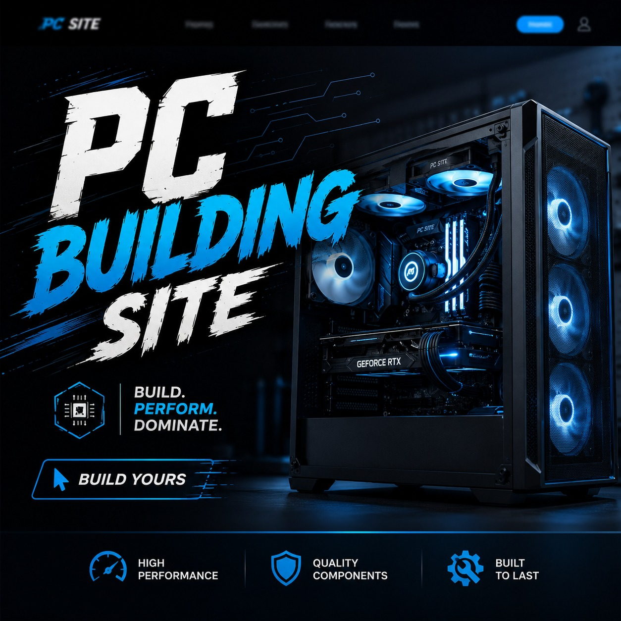 Computer Building Site website project